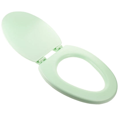 Soft Close Oval Toilet Seat Light Green Noise Free