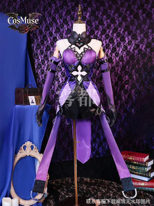 Black Swan Cosplay Costume Honkai Star Rail Set - Fortune Teller Seer Stage Outfit & Accessories