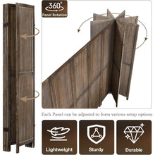 6 Panel Room Divider Screen