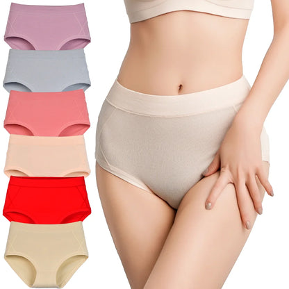Women's High Waist Cotton Briefs (3-Pack)