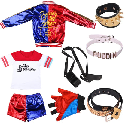 Women's Harley Quinn Cosplay Costume Set