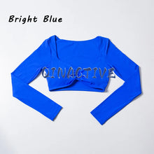 QINACTIVE Crop Top Long Sleeve Shirt