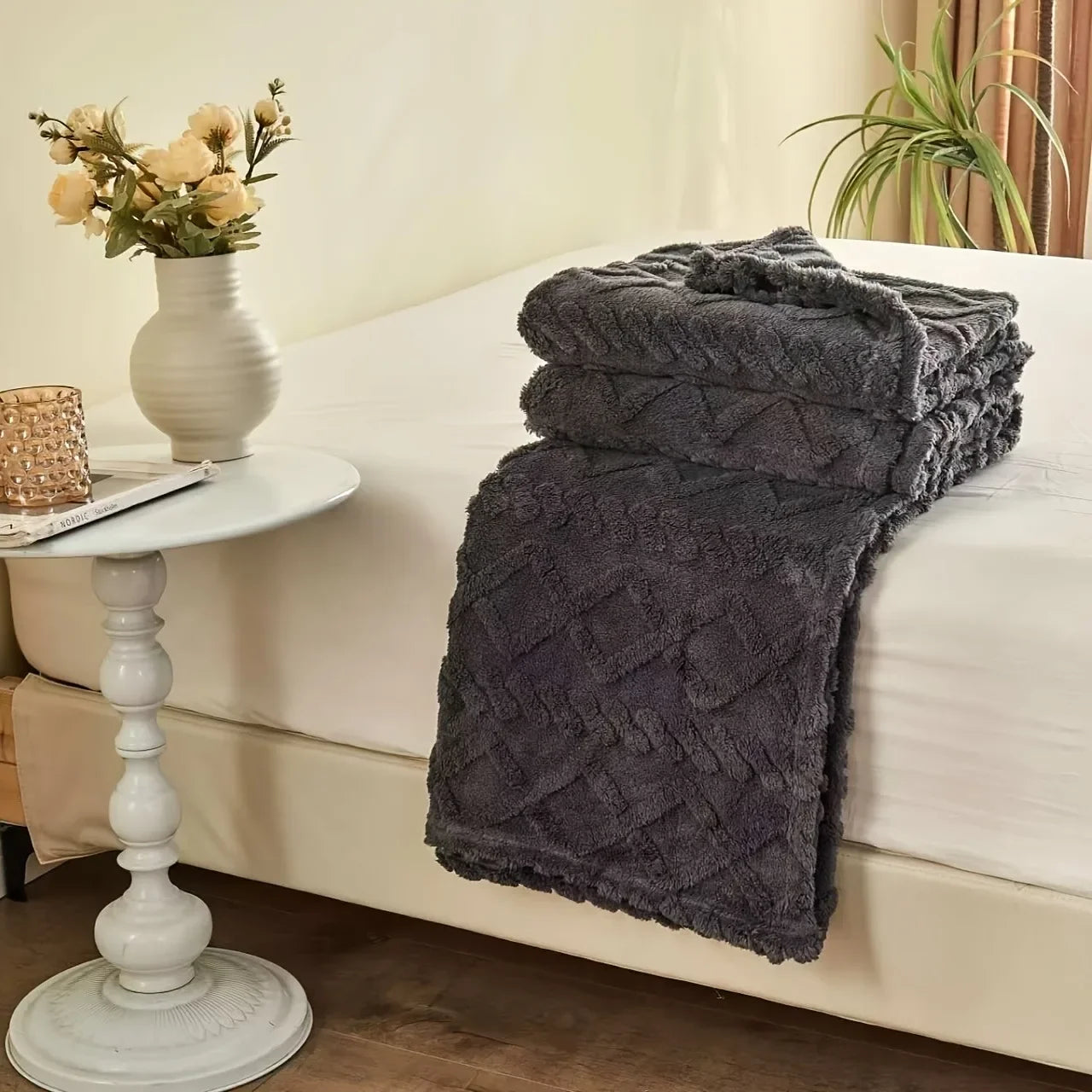 Lamb Fleece Comfortable Soft Plush Thick Blanket
