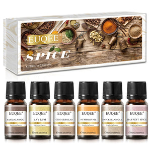 EUQEE 6pcs Fragrance Oils Set 10ml