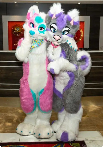 Adult Grey Husky Fursuit Fullsuit – Anime Cosplay Costume