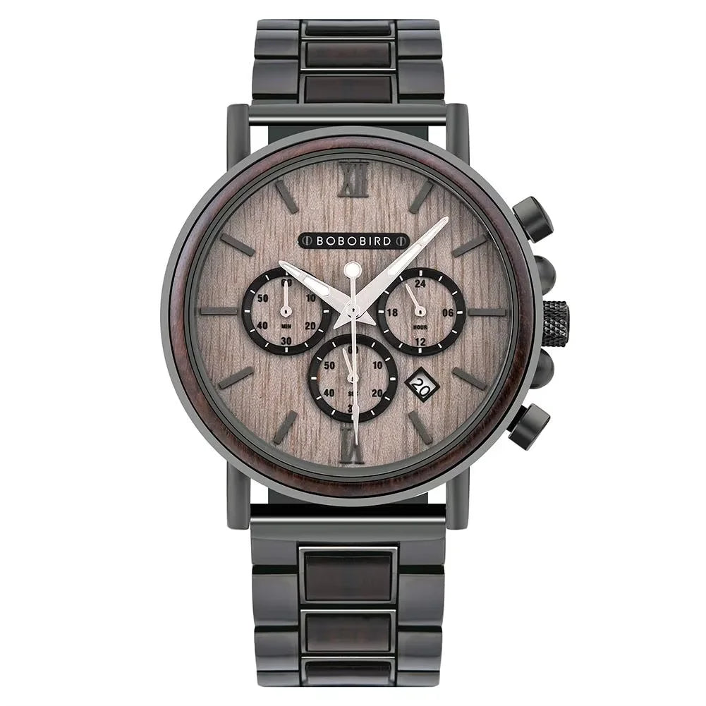 BOBO BIRD Wooden Quartz Wristwatch