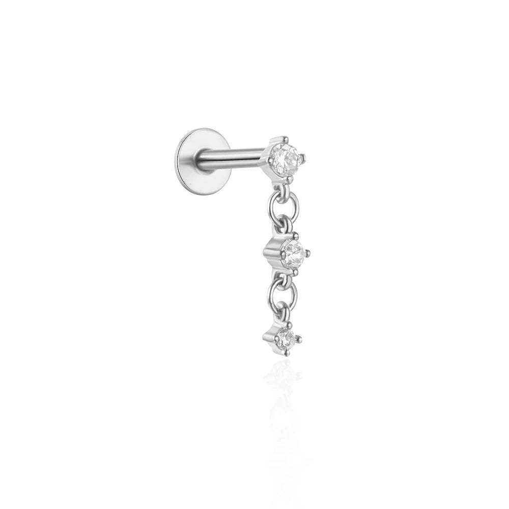 CANNER Simple Flat Head Pierced Stud Earrings