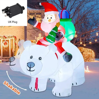 Christmas Inflatable Decoration Built-in LED Lights Inflatable Model