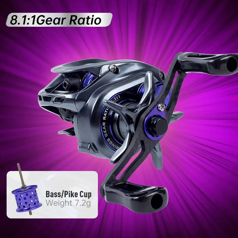 Kingdom Ultra-Light 135g Micro Monster BFS Baitcasting Fishing Reel