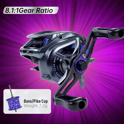 Kingdom Ultra-Light 135g Micro Monster BFS Baitcasting Fishing Reel