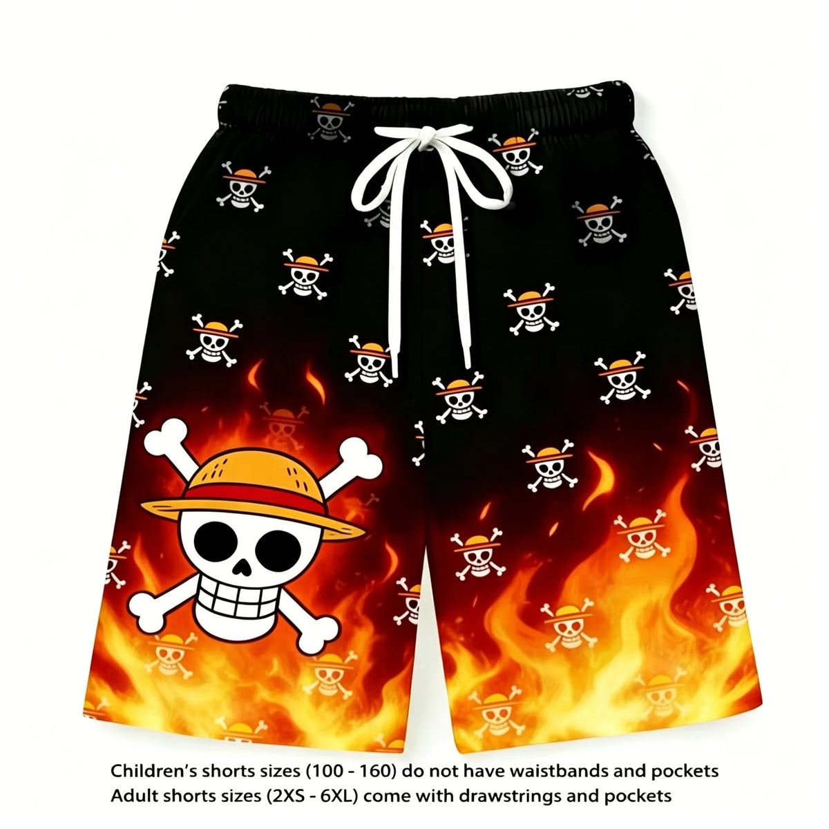 Anime One Piece Luffy 3D Print T-Shirt & Shorts Set