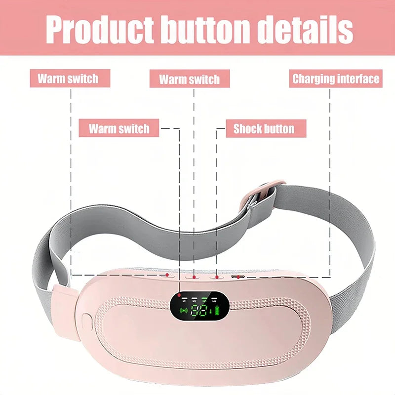 Smart Menstrual Heating Pad & Cordless Abdominal Massager Belt