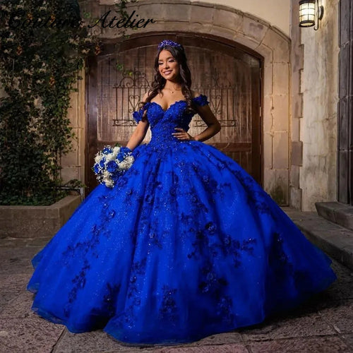 Off Shoulder Puffy Ball Gown