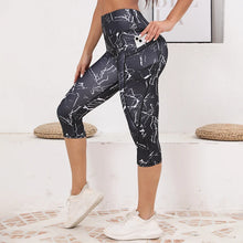 High Waist Capri Leggings with Pockets