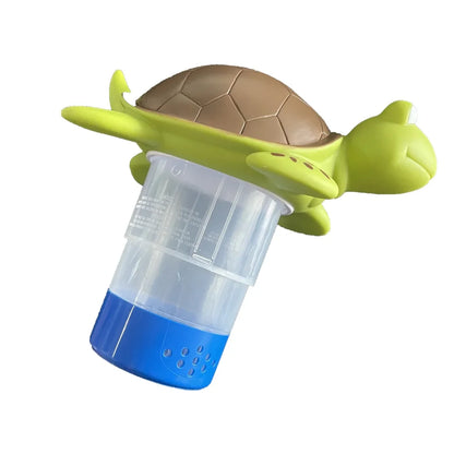 Green Turtle Floating Pool Chlorine Dispenser Fits 1" & 3" Tablets