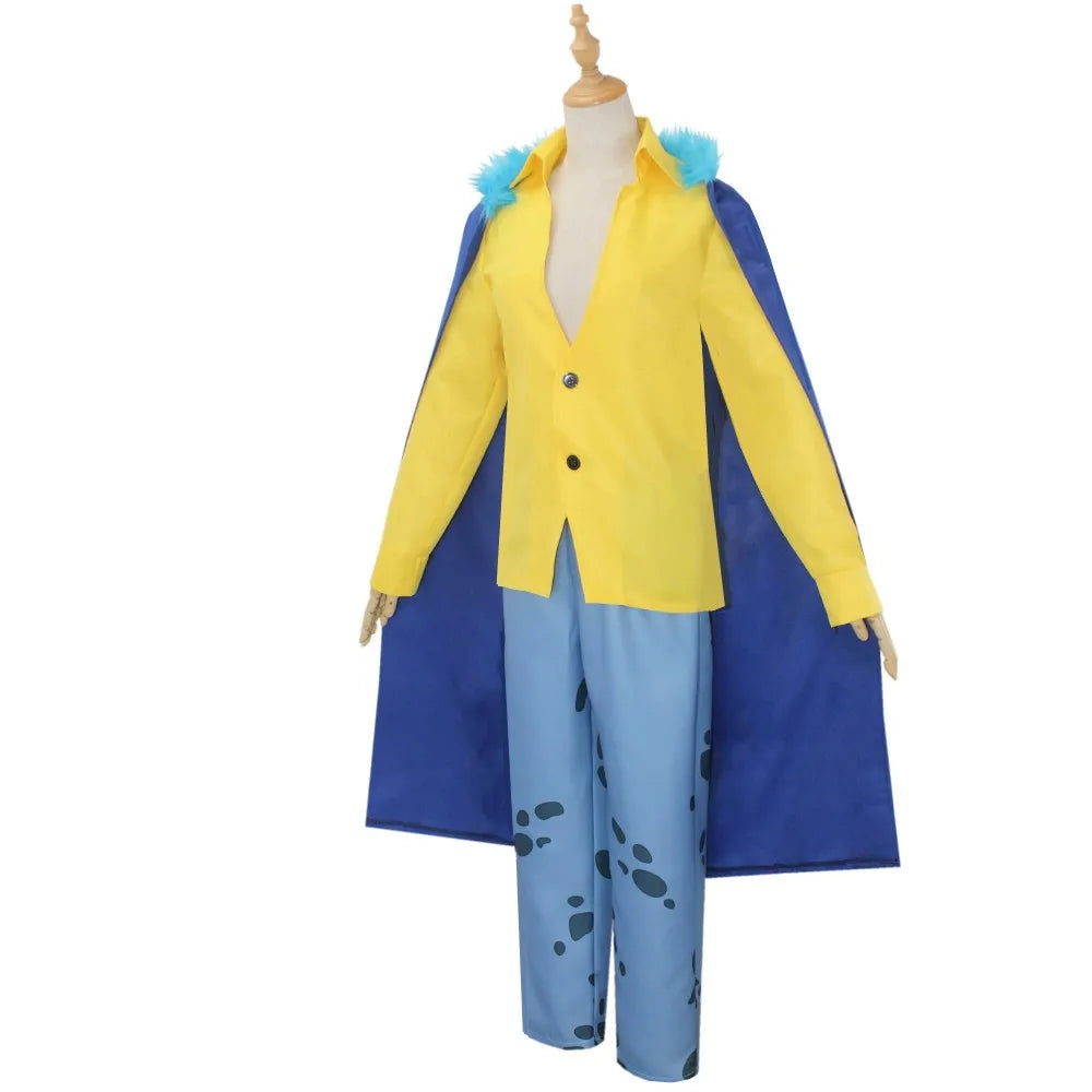 Anime Trafalgar Law Cosplay Costume & Cloak Set