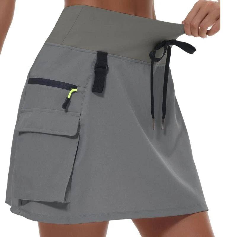 Women's High-Waisted Athletic Cargo Skort