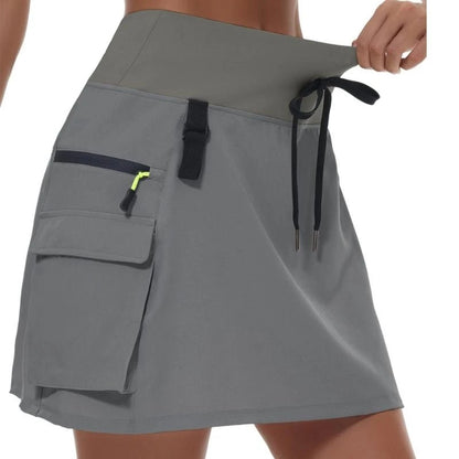 Women's High-Waisted Athletic Cargo Skort
