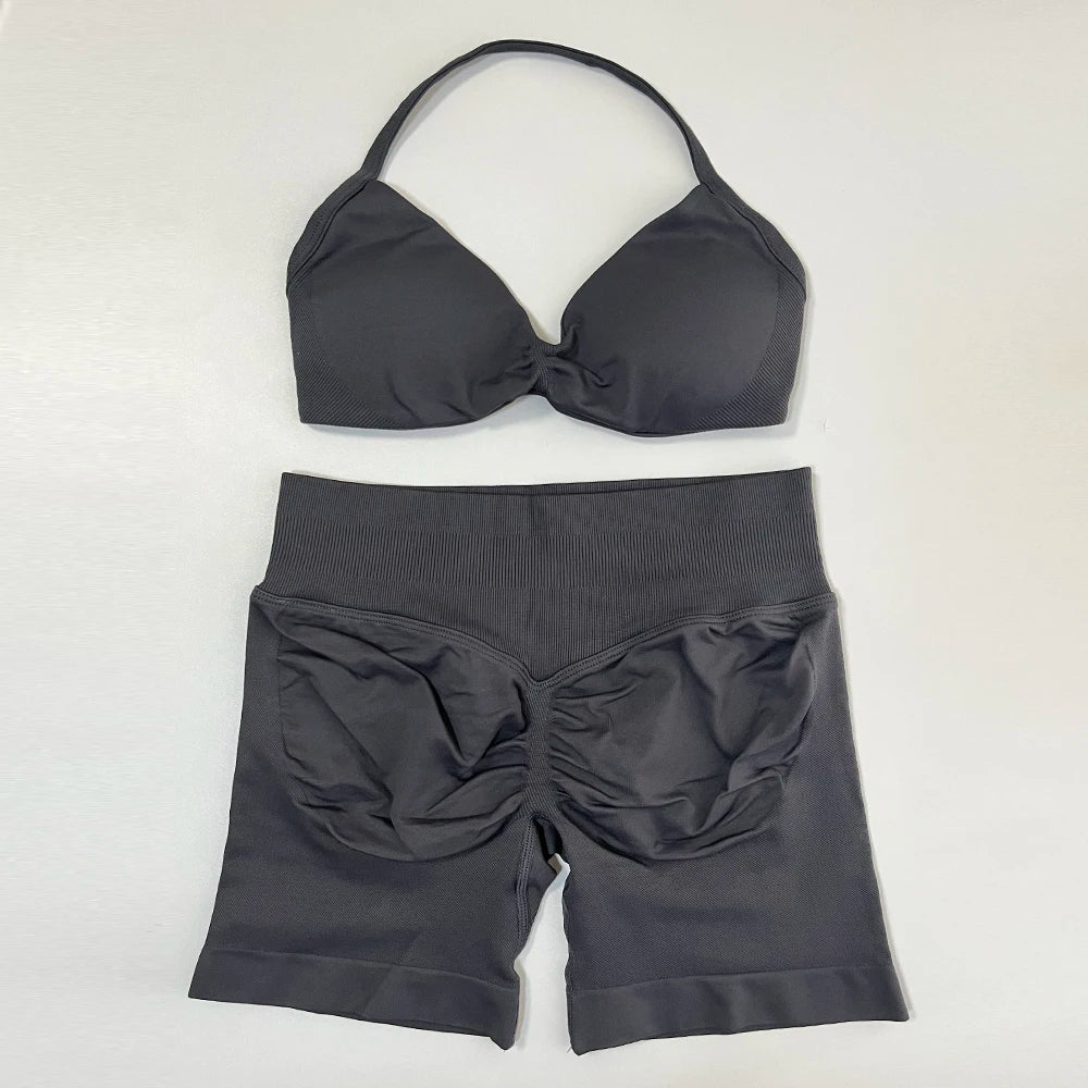 2Pces Seamless Sportswear Set