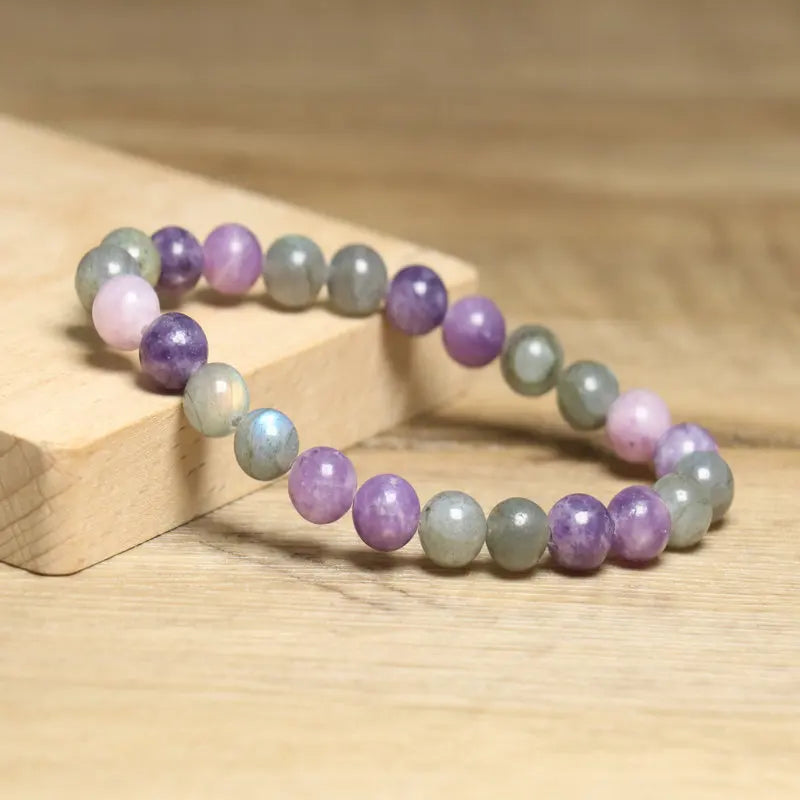 Natural Labradorite Bead Bracelet