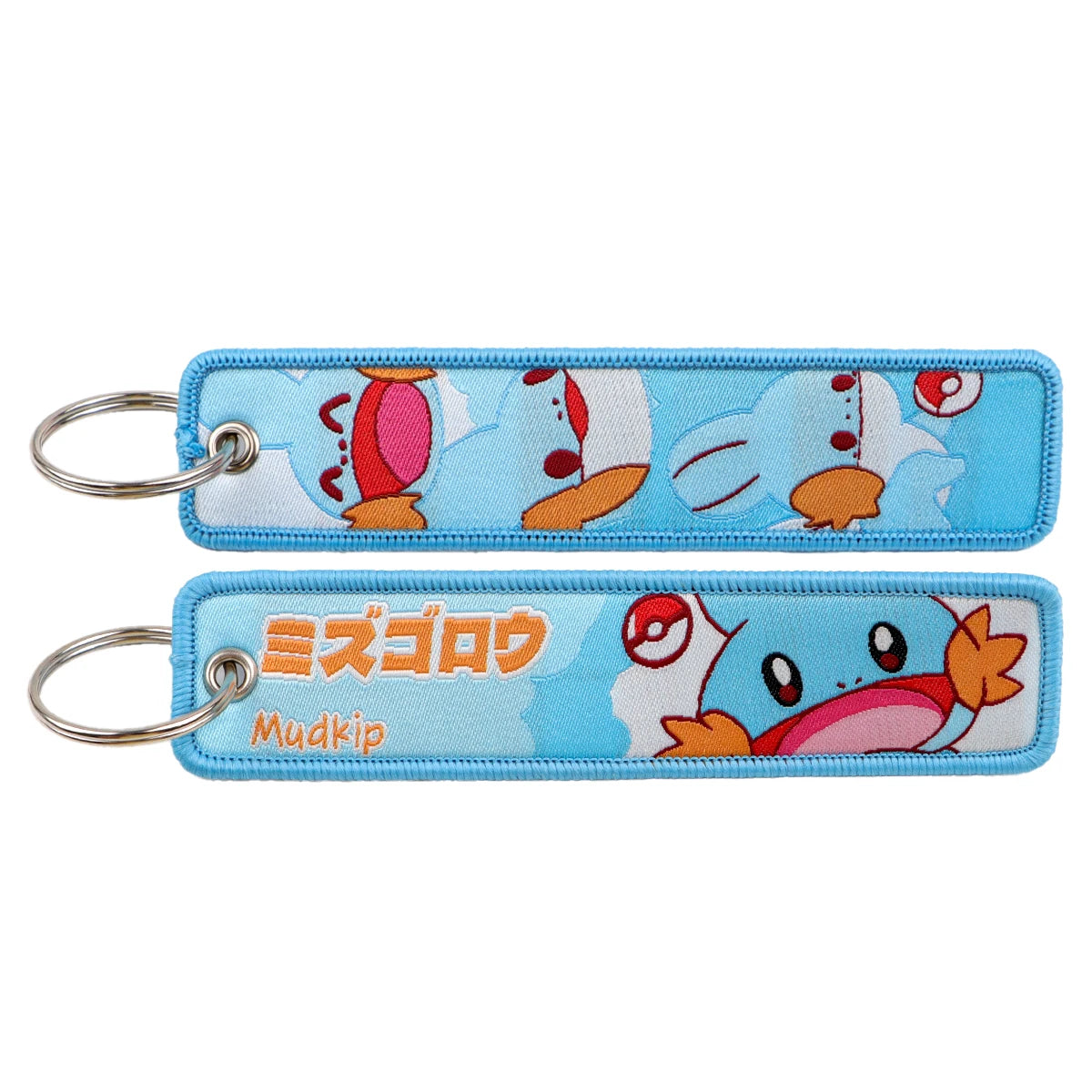 Japanese Anime Embroidered Fob Jet Tag Keychain