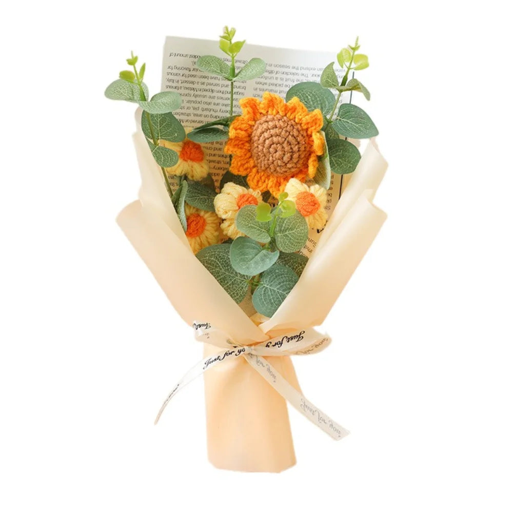 Handmade Artificial Crochet Bouquet