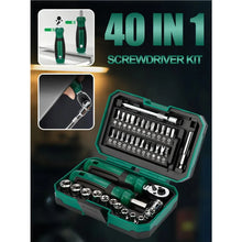 40-in-1 Screwdriver Wrench Kit Sleeve Set Ratchet