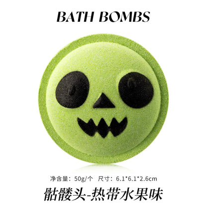 Halloween Bath Bombs Gift Set – Pumpkin, Black Cat & Ghost Fizzies