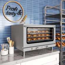 Stainless Steel 3500W 32in Commercial Countertop Convection Oven with 4 Racks