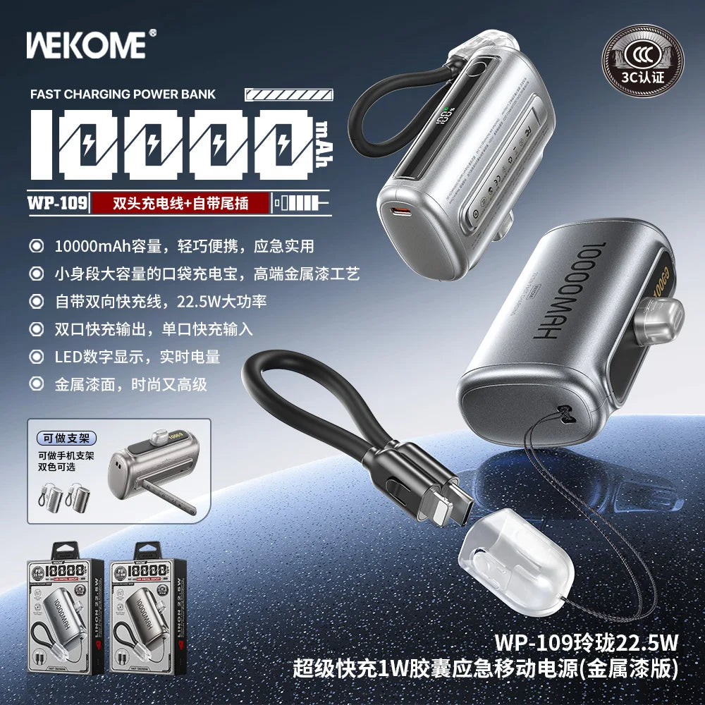 10000mAh Mini Fast-Charging Power Bank
