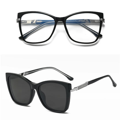 VICKY TR90 Polarized Magnetic Clip-on Sunglasses for Men and Women