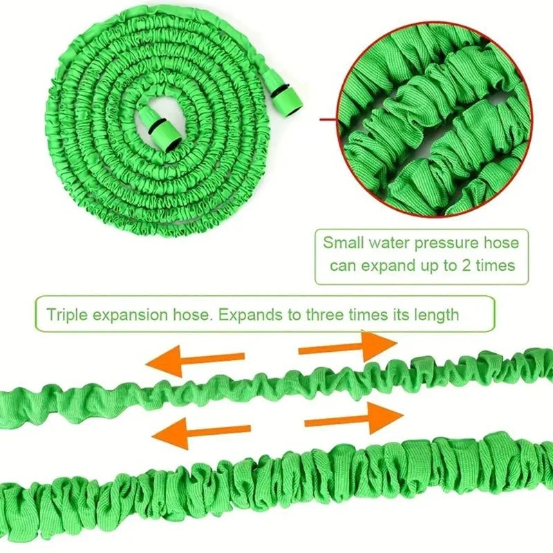Expandable Garden Hose with 7-Function Nozzle