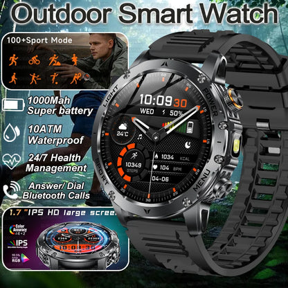 Military Smart Watch 1000Mah Battery
