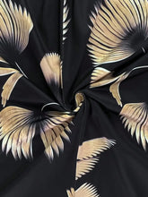 Wide Leg Fashionable Leaf Print Jumpsuit