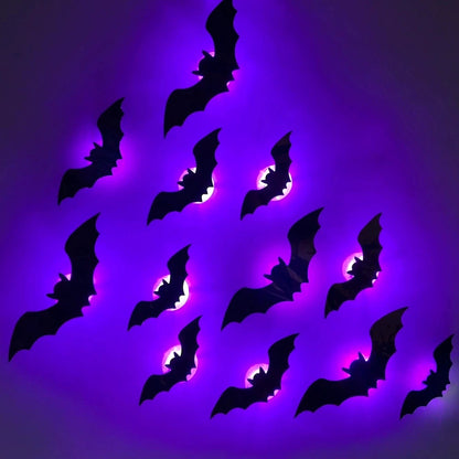 3D Stereoscopic Bat LED Wall Decal & Night Light