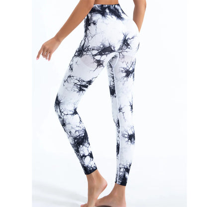Tie-Dye Seamless Peach Butt High Waist Leggings