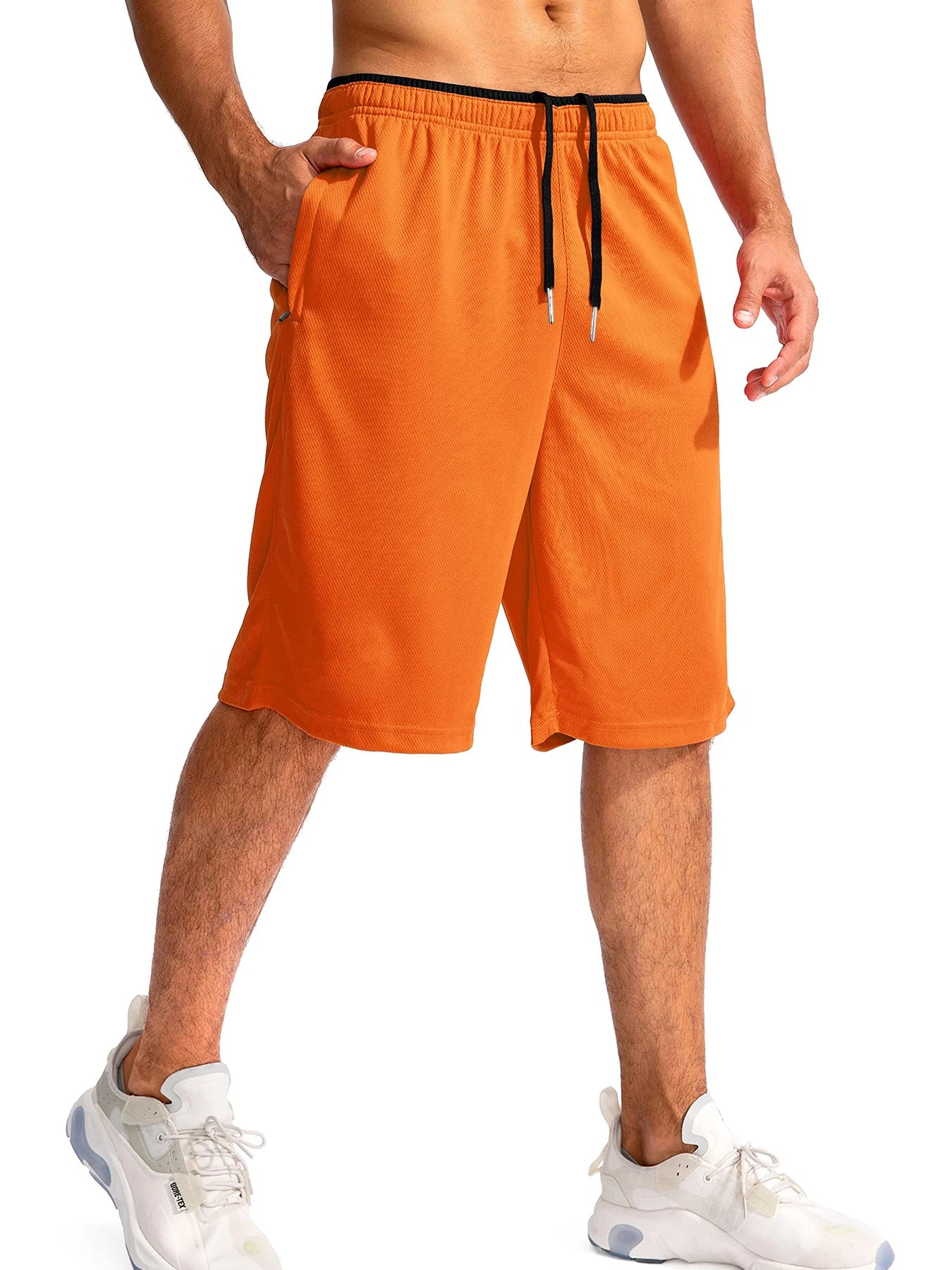 Men's Lightweight Quick-Dry Athletic Shorts with Drawstring