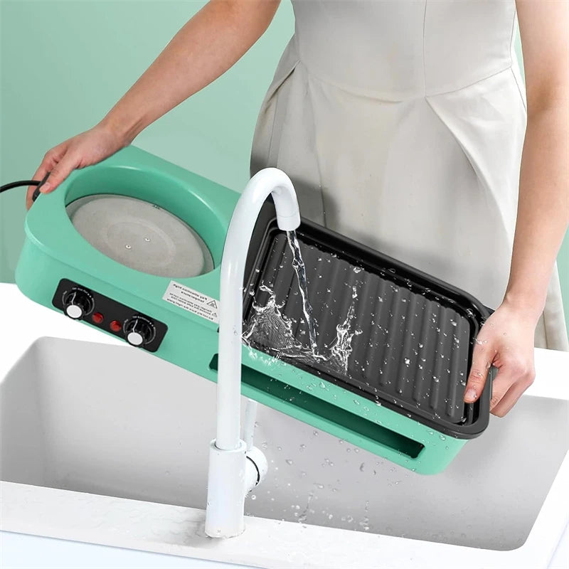 Multifunctional Electric Grills 3-in-1 Smokeless Korean BBQ Hot Pot