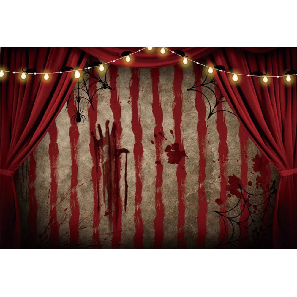 Scary Bloody Halloween Backdrop for Horror Photo Studio Props