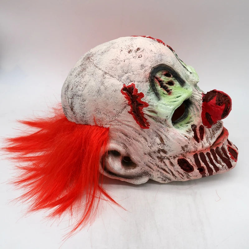 Scary Halloween Evil Clown Latex Full Face Mask
