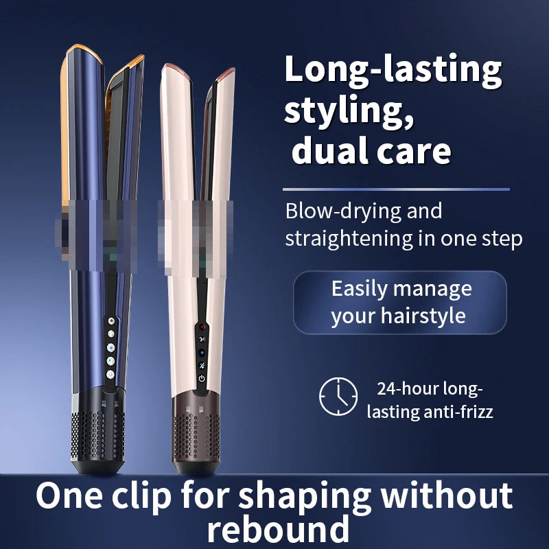 HT01 2-in-1 Hair Dryer & Straightener Brush