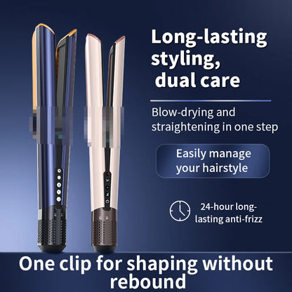 HT01 2-in-1 Hair Dryer & Straightener Brush