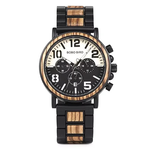 BOBO BIRD Wooden Quartz Wristwatch