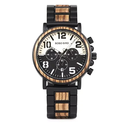 BOBO BIRD Wooden Quartz Wristwatch