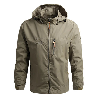 Men's Tactical Waterproof Windbreaker Outdoor Hooded Jacket