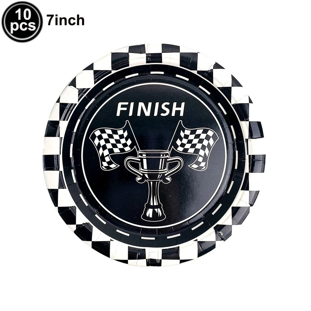 Racing Birthday Decorations Tableclothb