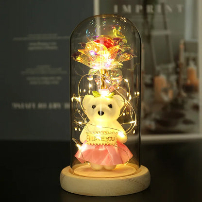 Valentines Day Eternal Rose LED Light