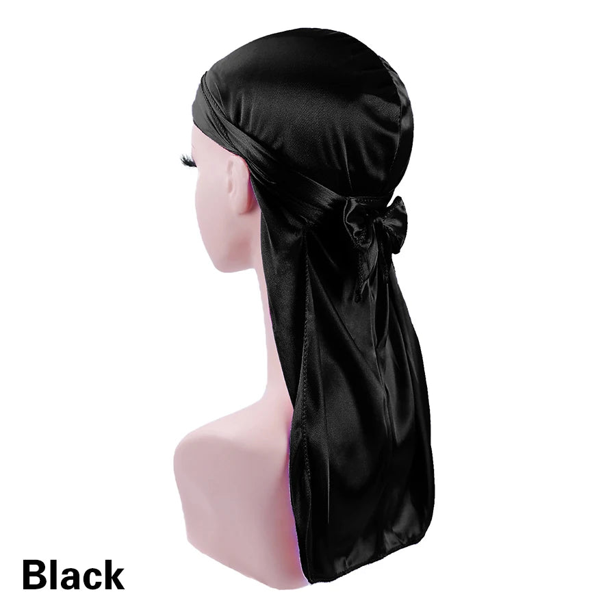 Satin Solid Color Sleeping Cap