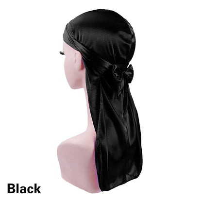 Satin Solid Color Sleeping Cap
