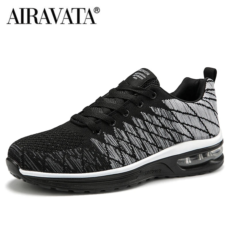 AIRAVATA Unisex Breathable Cushioning Running Shoes